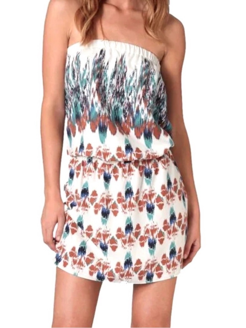💕Silent Show Pick💕tibi silk strapless mini dress
